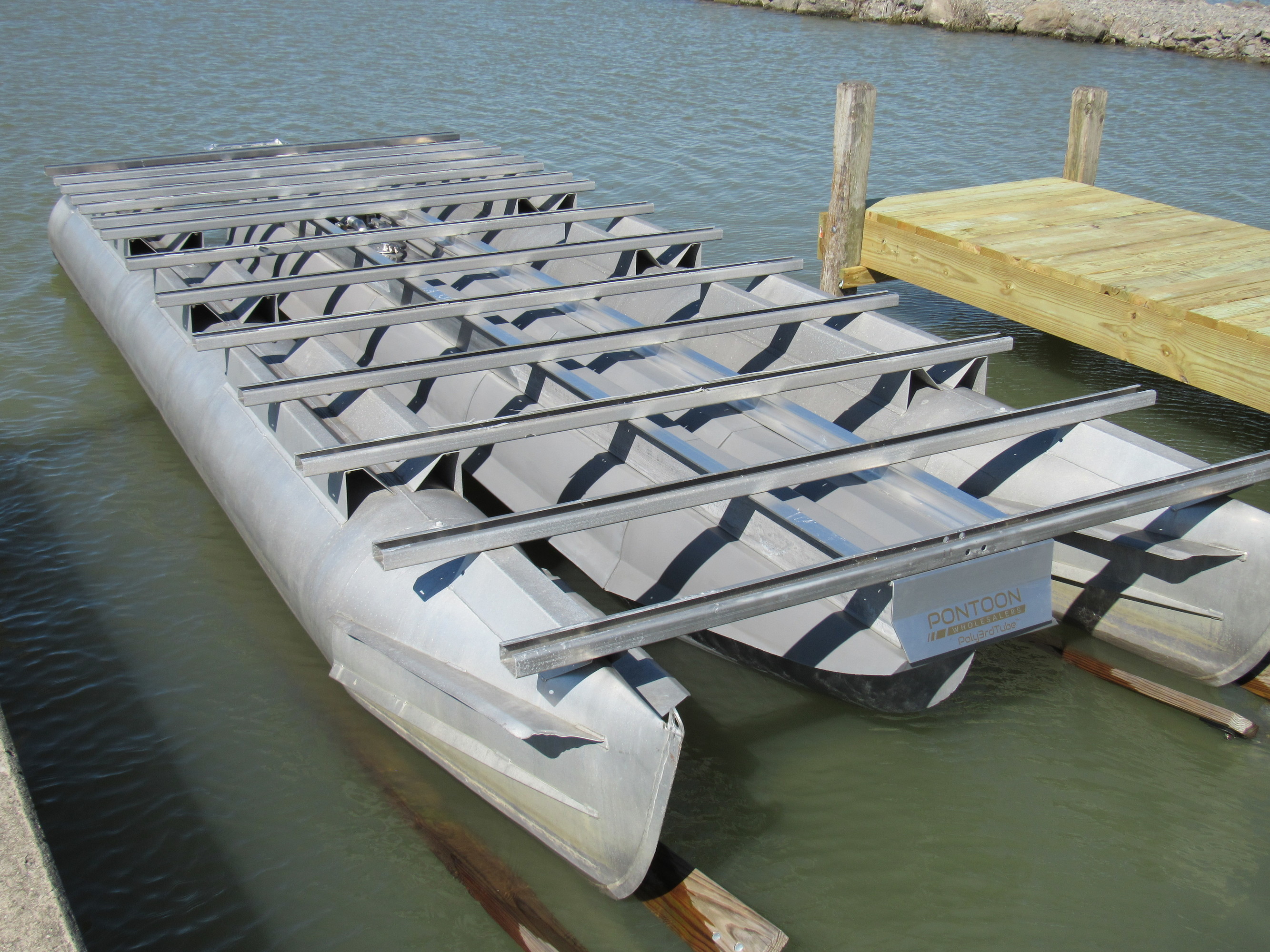 Poly3rdTube on pontoon - build in progress