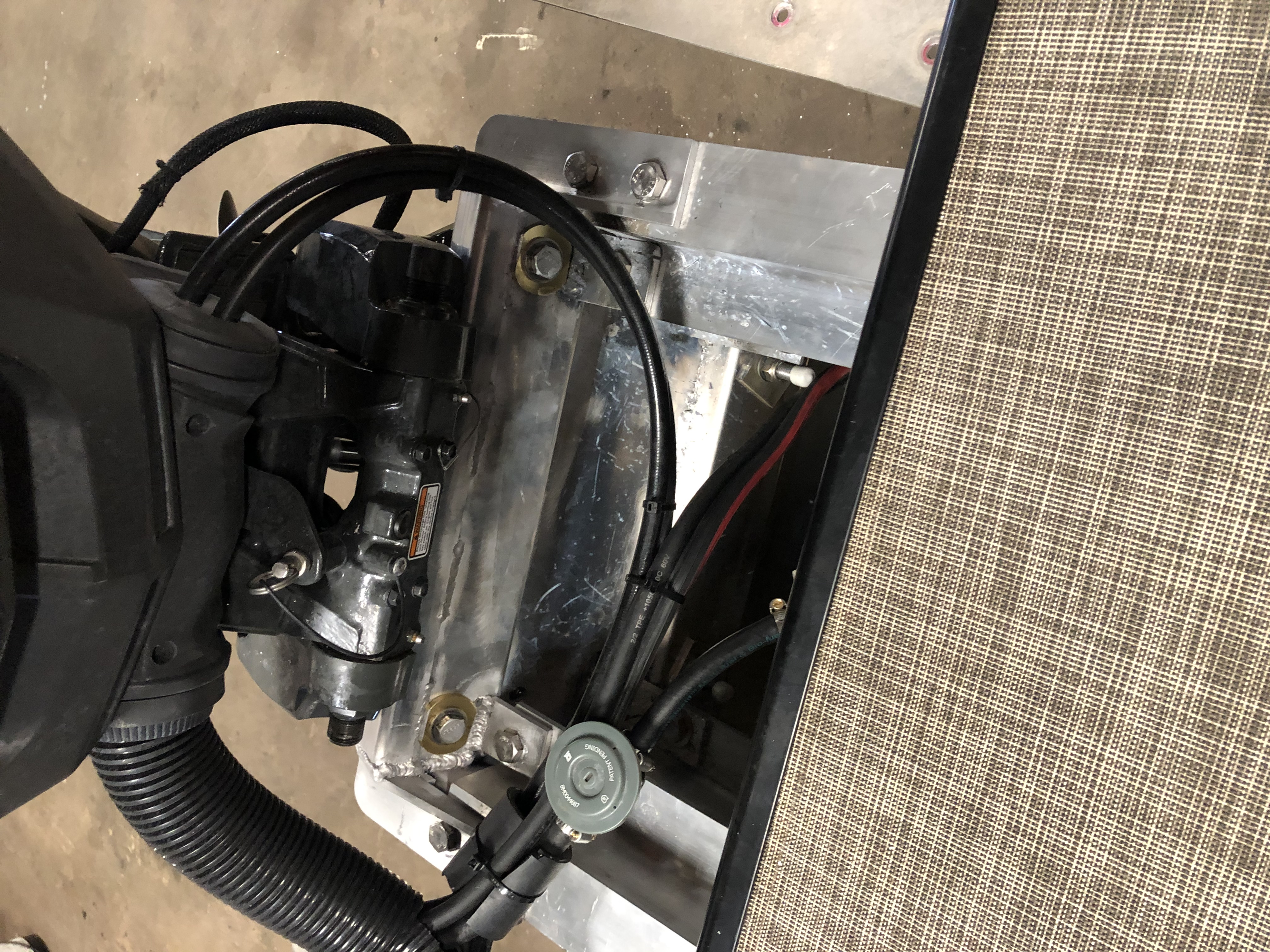 Motor installed on Poly3rdTube™ Kit W/Motor Mount